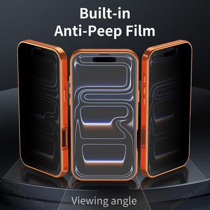 Privacy Screen & Magnetic Phone Case  work with iPhone Stand Ring Holder
