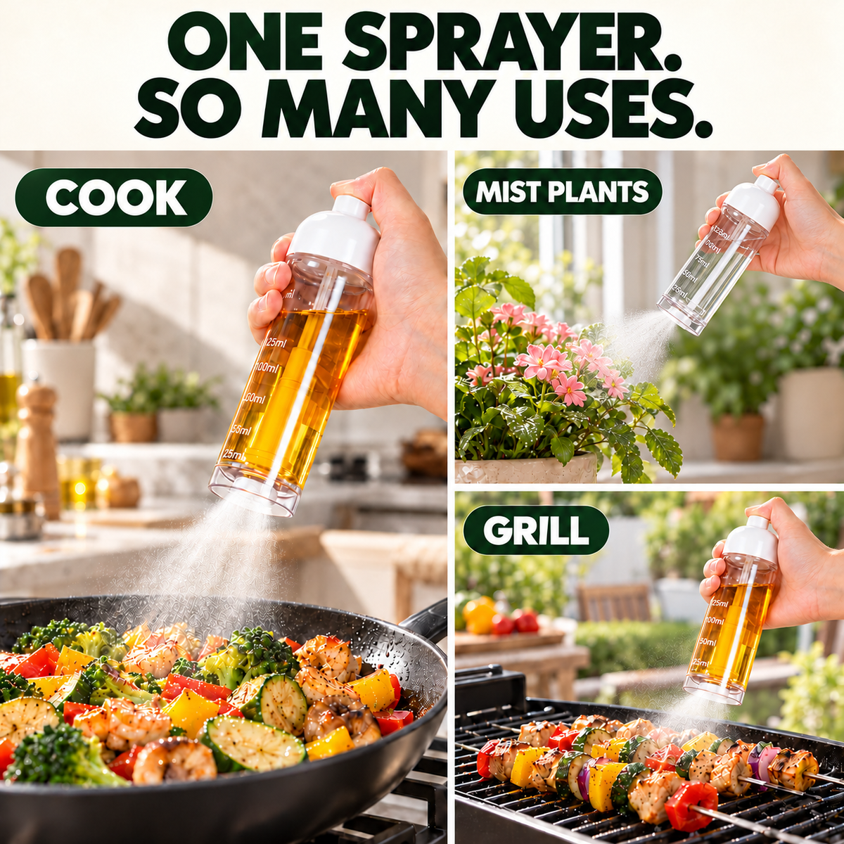 🌿 2-in-1 Nano Oil Sprayer & Dispenser for Healthy Cooking 🥗