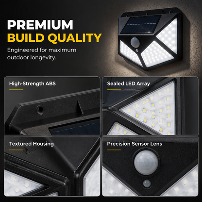 ✅【Buy one, get one free】 Auto light up when motion detected, powered fully by sunlight!