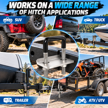 Ultimate Trailer Hitch Locking Stabilizer - Heavy-Duty Support & Anti-Rattle