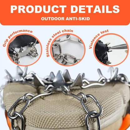 🧊 49% OFF Ice Cleats for Shoes – Anti-Slip Snow Grips for Winter Walking & Hiking