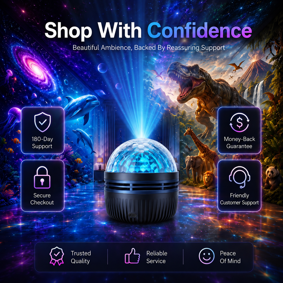 🦖 HOT DEAL 54% OFF | Transform Your Room After Dark