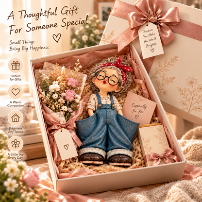 💋 Meet Your New Little Helper! ❤️ Retro Girl Multi-Purpose Organizer & Cute Home Decor