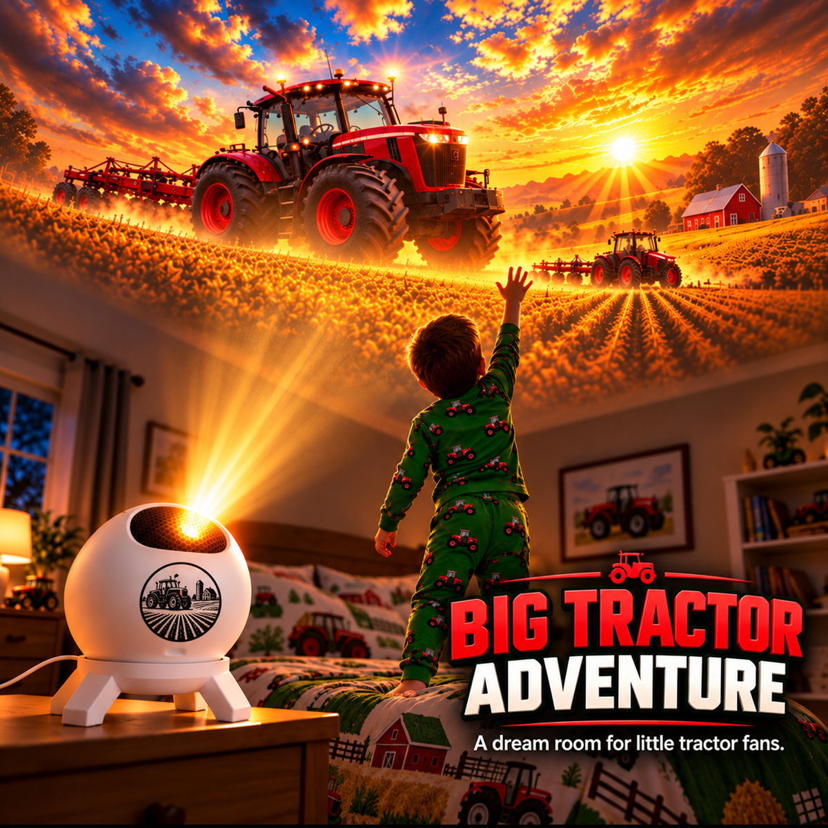 🚜 Tractor Dream Projector ✨ Bring the Farm Adventure Home