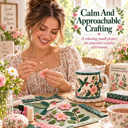 🌸Garden Quilted Mug Cozy DIY Kit