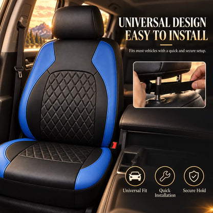 ⭐ 9-piece Universal Fit Leather Car Seat Cover Set