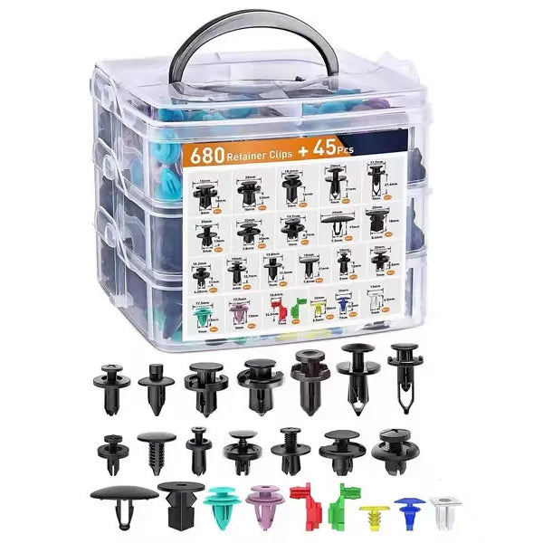 680Pcs Car Retainer Clips & Fastener Remover