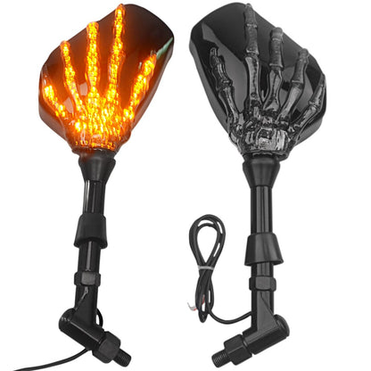 LED ghost claw rearview mirror