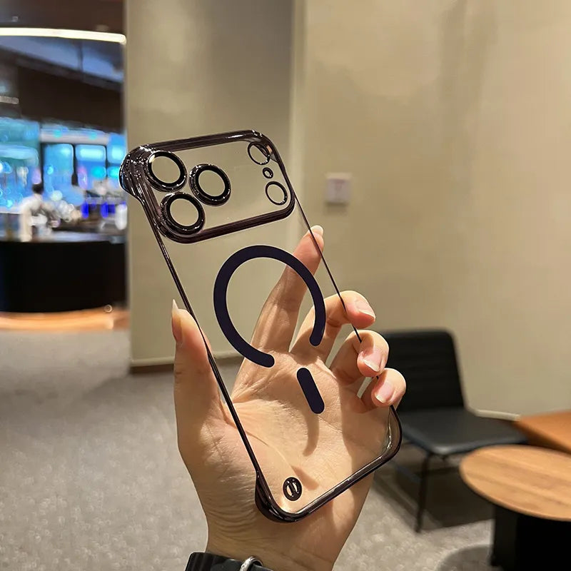 🔥New In Phone Case for iPhone 17 Series - Transparent Frameless Ultra Thin Magnetic Case