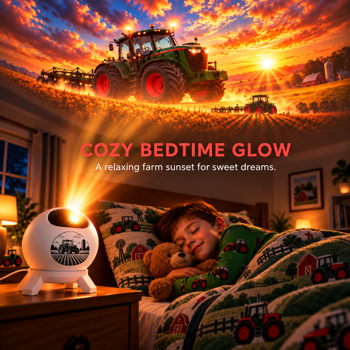 🚜 Tractor Dream Projector ✨ Bring the Farm Adventure Home