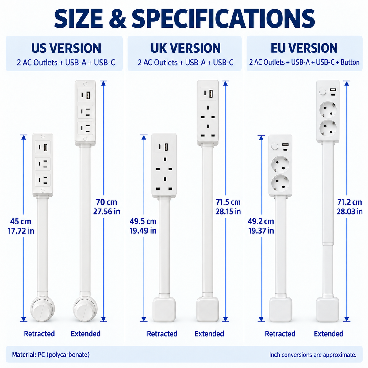 🔌 Rotating Wall Outlet Extender – Bring Hidden Outlets Within Easy Reach
