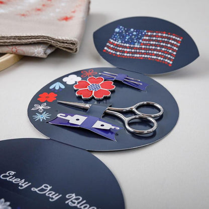 ⚡Hot Sales 49% OFF - 🎨🧵Red, White & Bloom Embroidery Kit