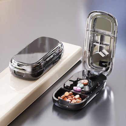 ⏳ Last day 49% OFF -💊Portable Pill Cutter/Splitter & Storage Case (Cuts into 1/2, 1/3, or 1/4 portions)