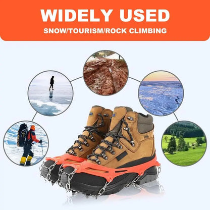 🧊 49% OFF Ice Cleats for Shoes – Anti-Slip Snow Grips for Winter Walking & Hiking