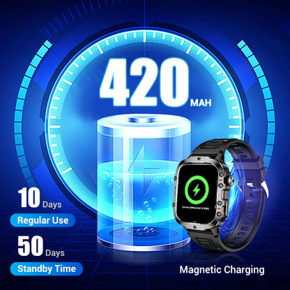 📣💧Waterproofing Ultimate Outdoor Companion⌚ Rugged Outdoor Smart Watch - 100+ Sports Modes