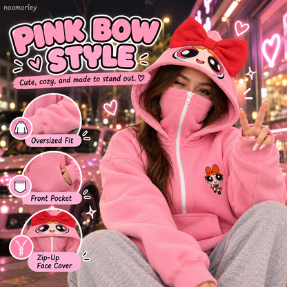 🔥Cozy Double-Hooded Half-Zip Sweatshirt