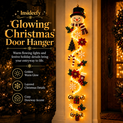 ⏳ Last Day 49% OFF – 🎄 Glowing Christmas Door Hanger