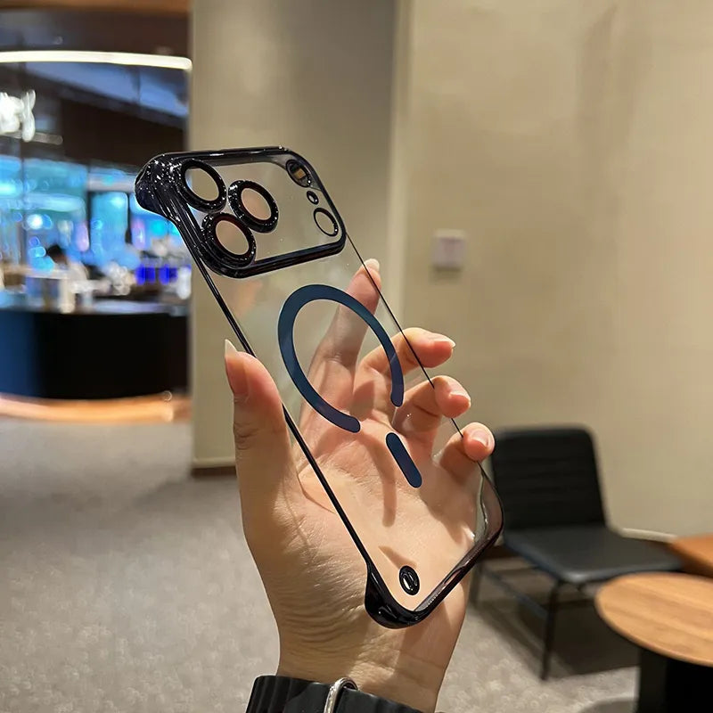 🔥New In Phone Case for iPhone 17 Series - Transparent Frameless Ultra Thin Magnetic Case