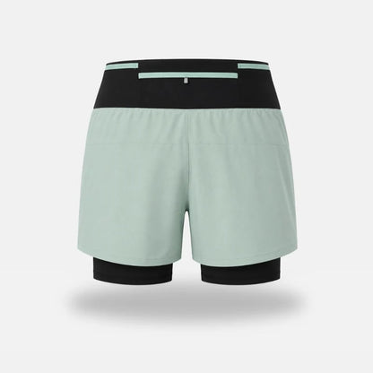Marathon Pro Shorts — Front Mesh Storage Belt · Right Inner Liner Phone Pocket · Rear Zip Pocket · Anti-Chafe Liner