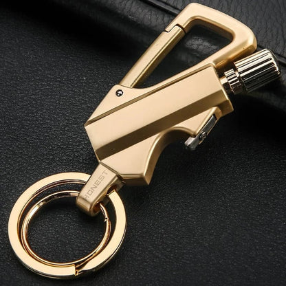 3-in-1 Permanent Match & Carabiner Keychain