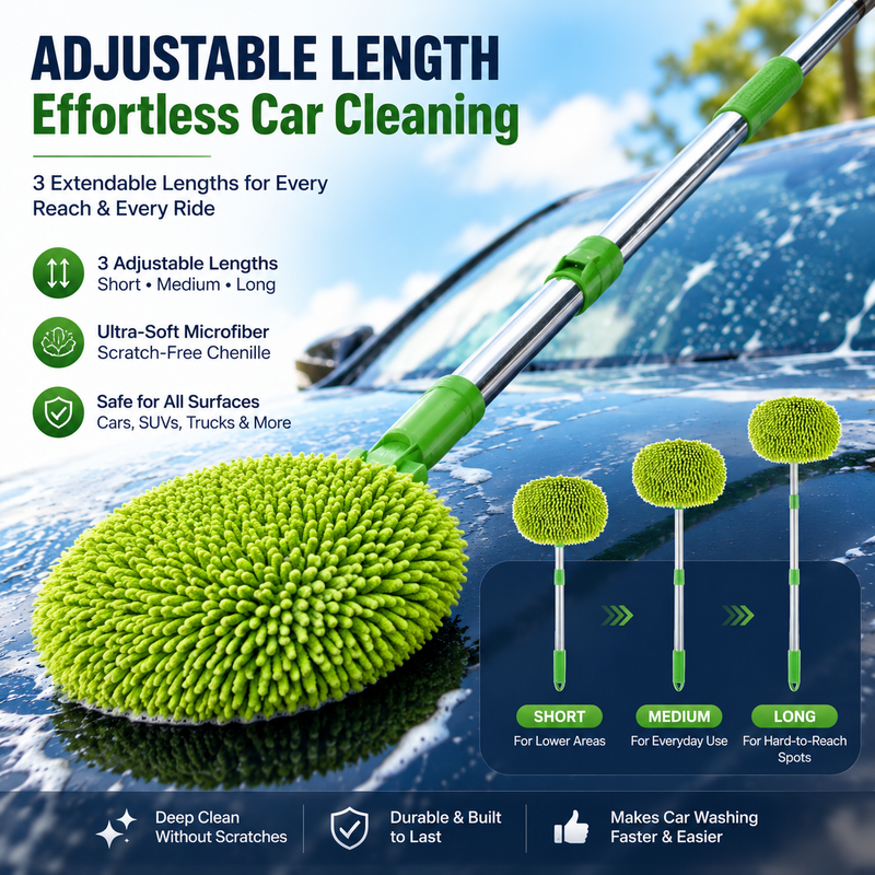 Dual Magnetic Car Windshield Cleaner | Streak-Free Auto Glass Cleaning Kit