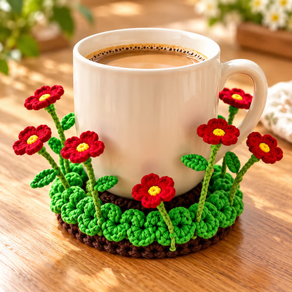 🌸49% OFF🌸Handmade Crochet Floral Coaster | Everlasting Table Art 🌸