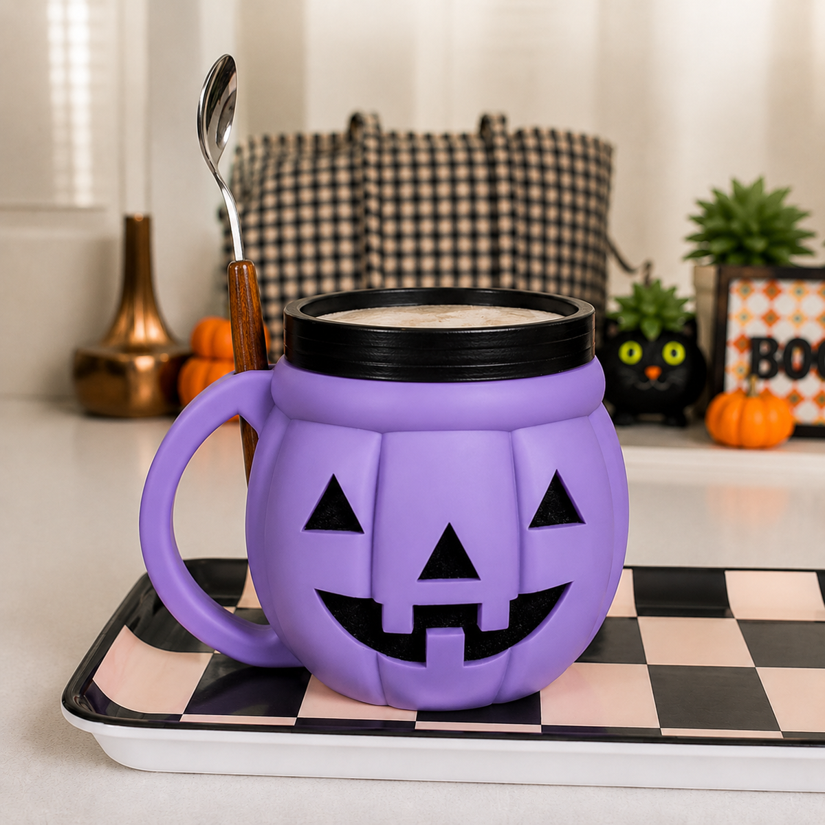🎃 Pumpkin Ice Cream Holder – Cute Halloween Dessert Cup | Limited Edition Seasonal Mug