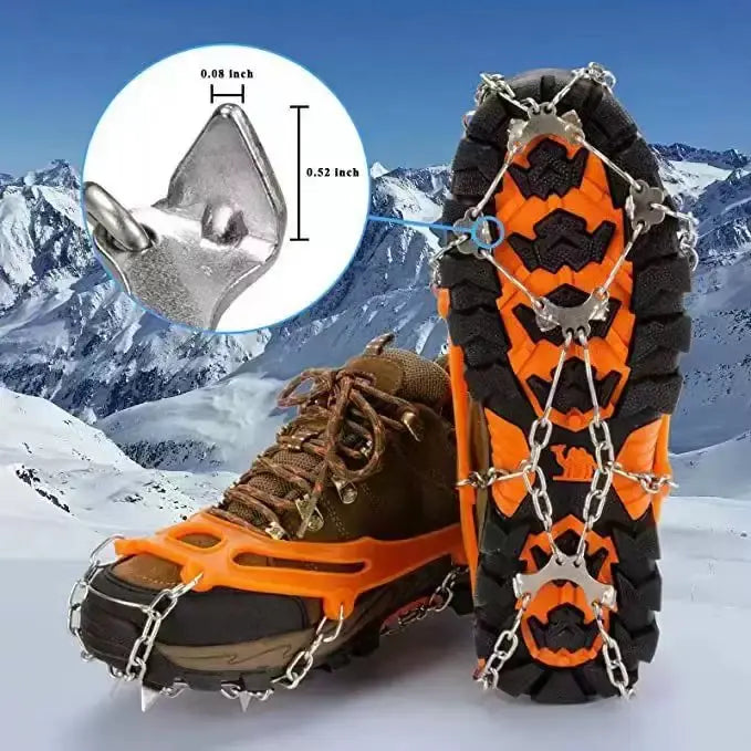 🧊 49% OFF Ice Cleats for Shoes – Anti-Slip Snow Grips for Winter Walking & Hiking
