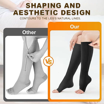 🏃‍♂️ Sports Zipper Socks – Comfort, Support & Easy On/Off