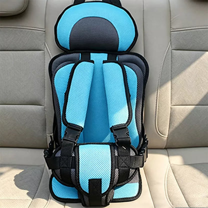 👶🛡️   Portable Child Car Seat – Cotton & Polyester, Lightweight & 5-Point Harness.🚙