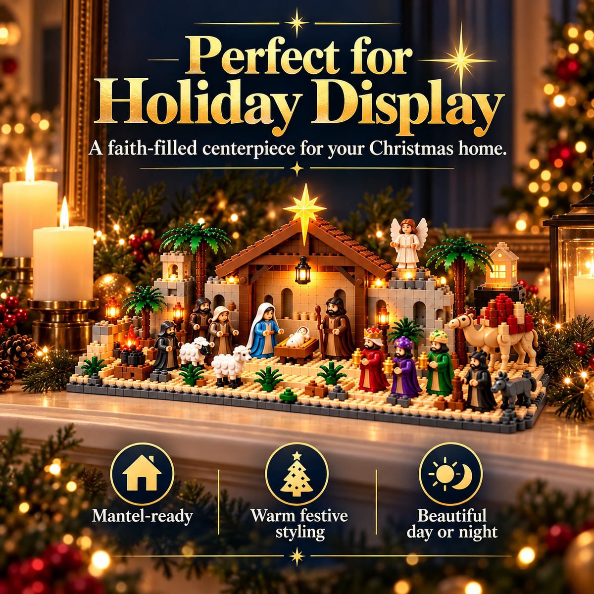 ⛪🎅Nativity Building Advent Calendar | 24 Daily Builds to Create a Complete Christmas Scene✝️