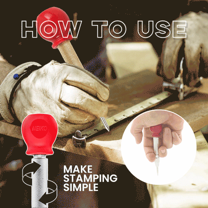 🔘 50% OFF! ⚡ Automatic Center Punch - Precision Marking for Metal/Wood, Spring-Loaded & Adjustable Force 🛠️📏