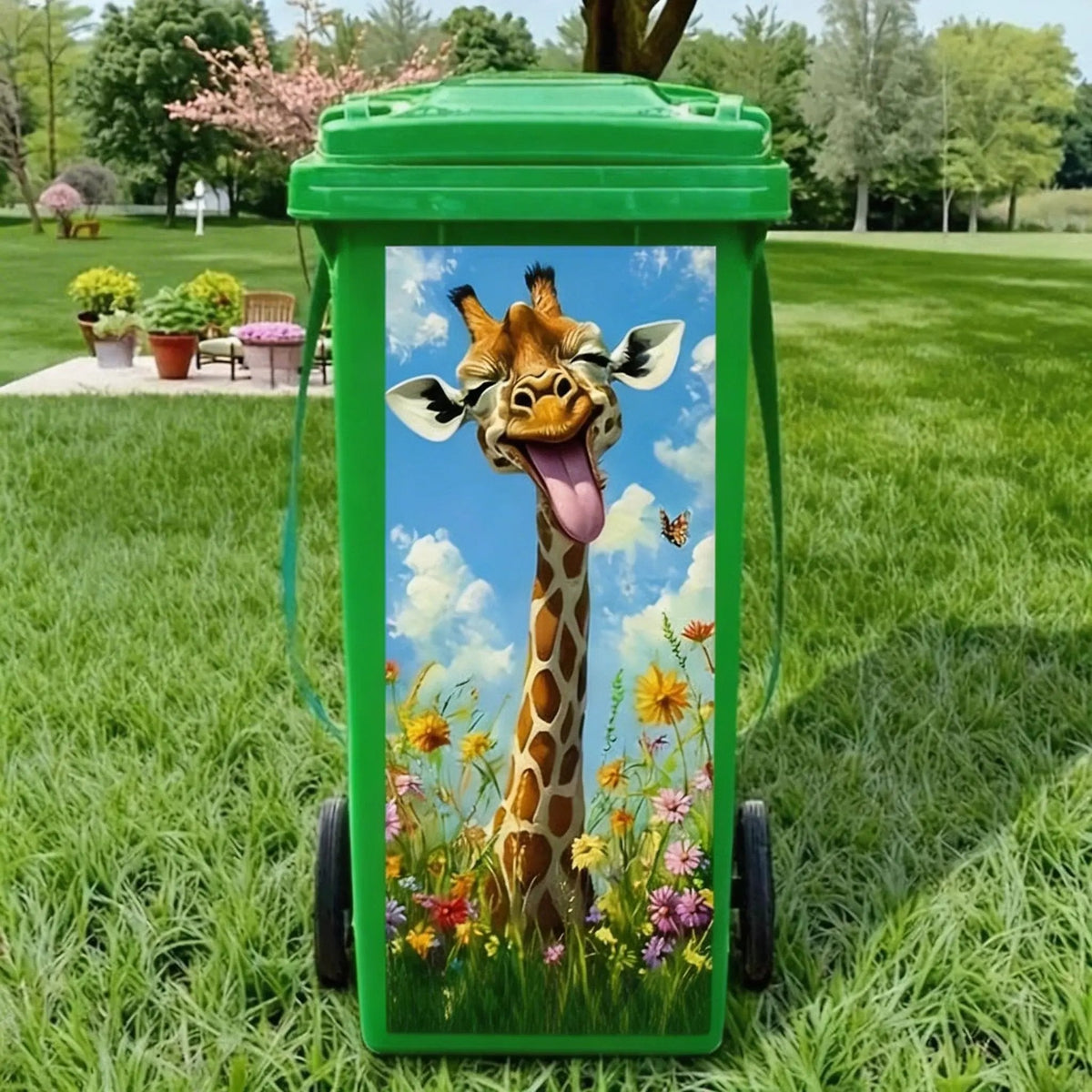 Creative Trash Can Sticker with Colourful Cartoon – Flash Sale 49% OFF✨
