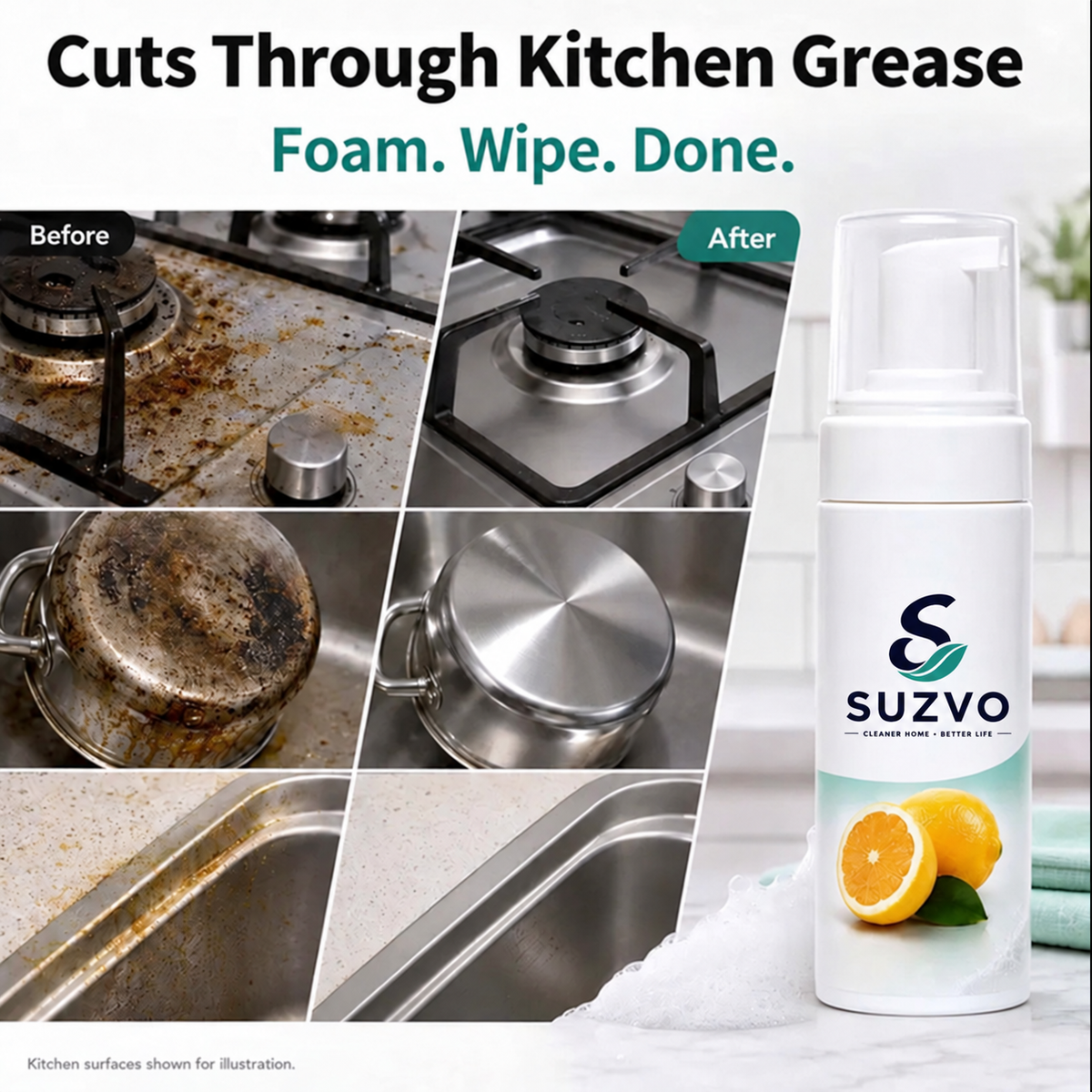 Multi-purpose Cleaning Mousse Foaming Cleaner 🧼
