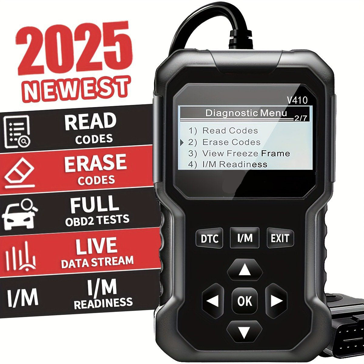 💥2026 Newest Enhanced Universal Scanner V410 Car Engine Fault Code Reader Diagnostic Tool