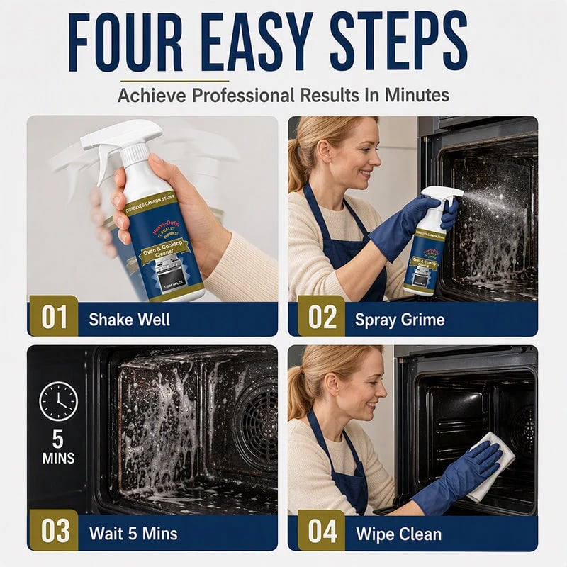 🔥HOT SALE🔥🌻Heavy Duty Oven & Cooktop Cleaner Spray