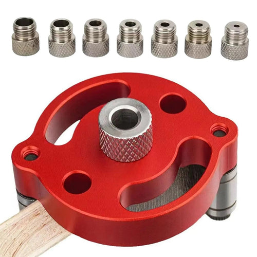 Self-Aligning Dowel Jig for Fast, Accurate Wood Joinery – Red 🔴