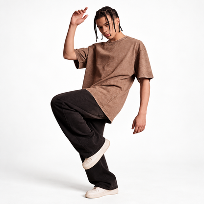 Best Seller 🔥 Vintage Washed Oversized T-Shirt | Unisex Drop Shoulder Streetwear Tee