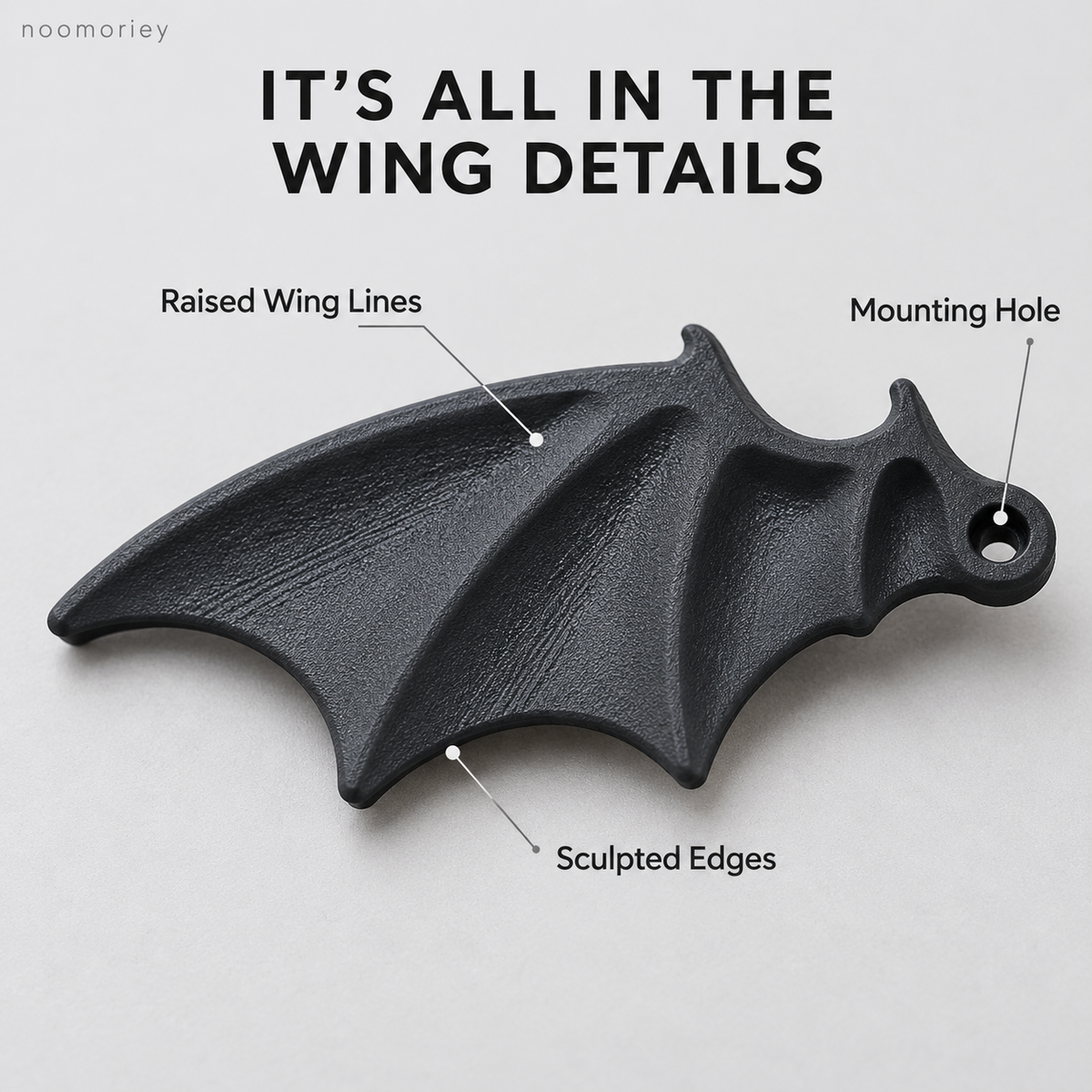 🦇 Bat Wing License Plate Decor – Gothic Car Accent