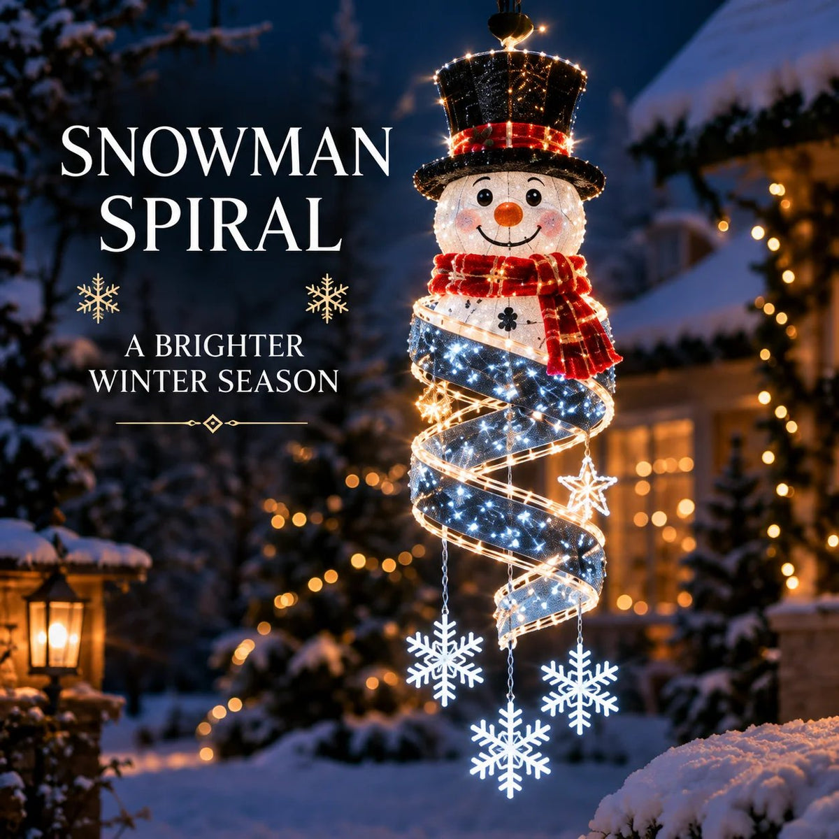 ⏳ ✨New Arrival 49% OFF – 🎄Christmas Magic Spiral™ Hanging LED Light Collection – 9 Festive Designs ✨ | Suspended Glowing Characters with Spiral Lights & Hanging Details for Porches, Windows, Entryways & Holiday Displays
