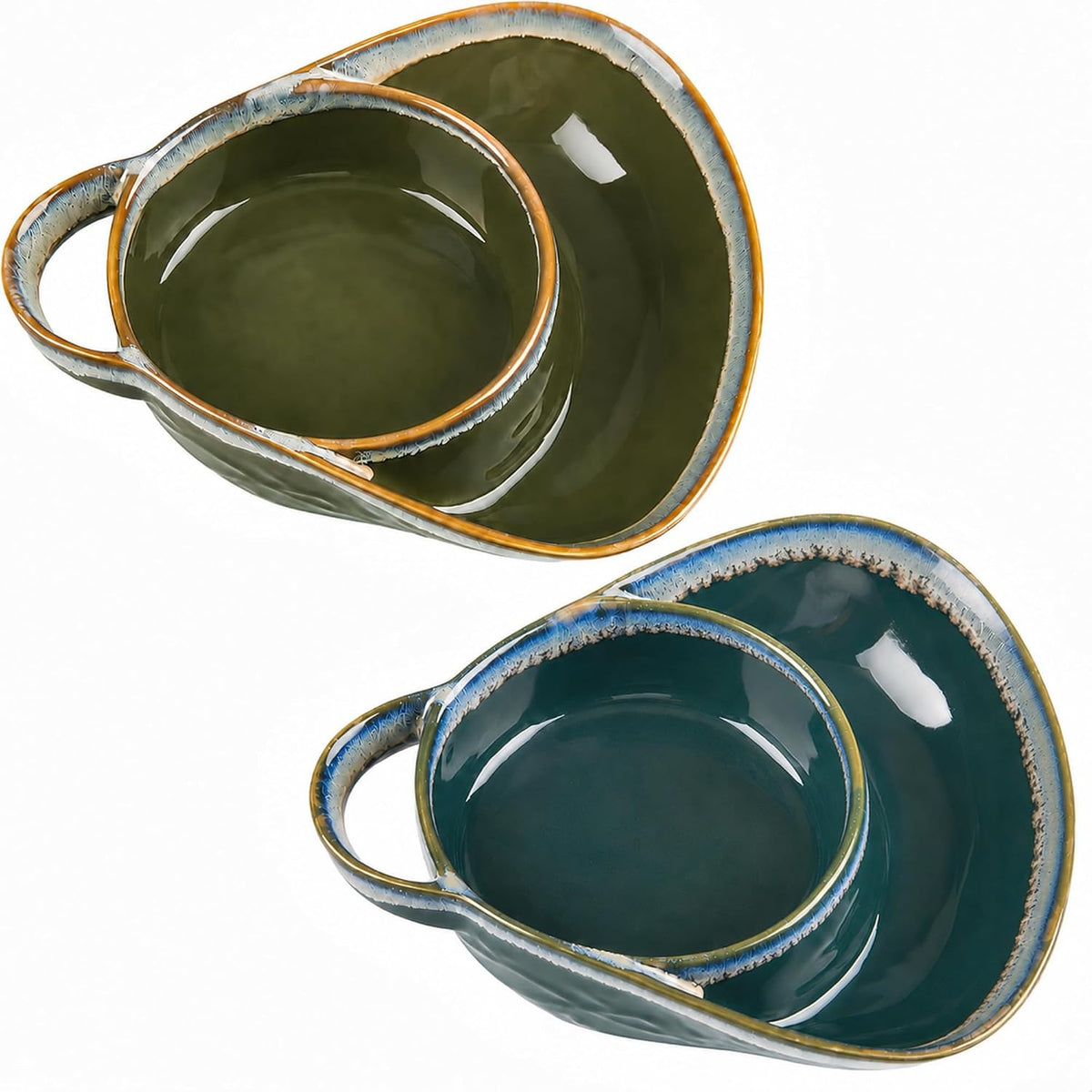 🥣 Stoneware Soup & Side Bowls Set