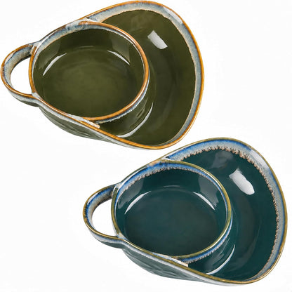 🥣 Stoneware Soup & Side Bowls Set
