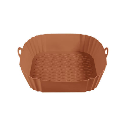 Reusable Air Fryer Silicone Liner 🍟 – 8' Nonstick Cooking Basket Insert