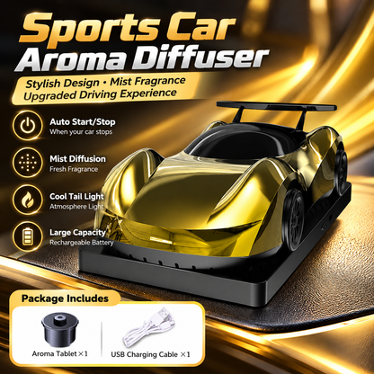 🏎️ Race-Car Aroma Diffuser with Dual Exhaust Mist