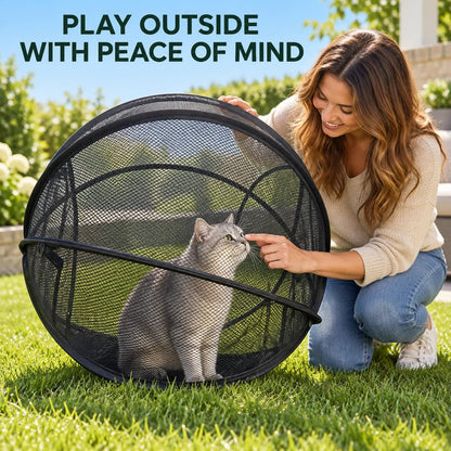 🐱360° Panoramic Pop-Up Rolling Cat Playpen Ball🐾