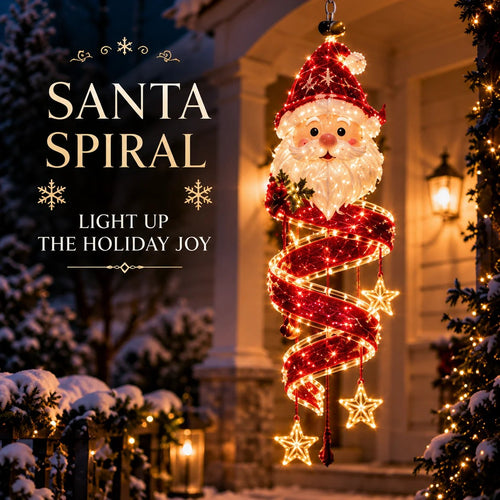⏳ ✨New Arrival 49% OFF – 🎄Christmas Magic Spiral™ Hanging LED Light Collection – 9 Festive Designs ✨ | Suspended Glowing Characters with Spiral Lights & Hanging Details for Porches, Windows, Entryways & Holiday Displays