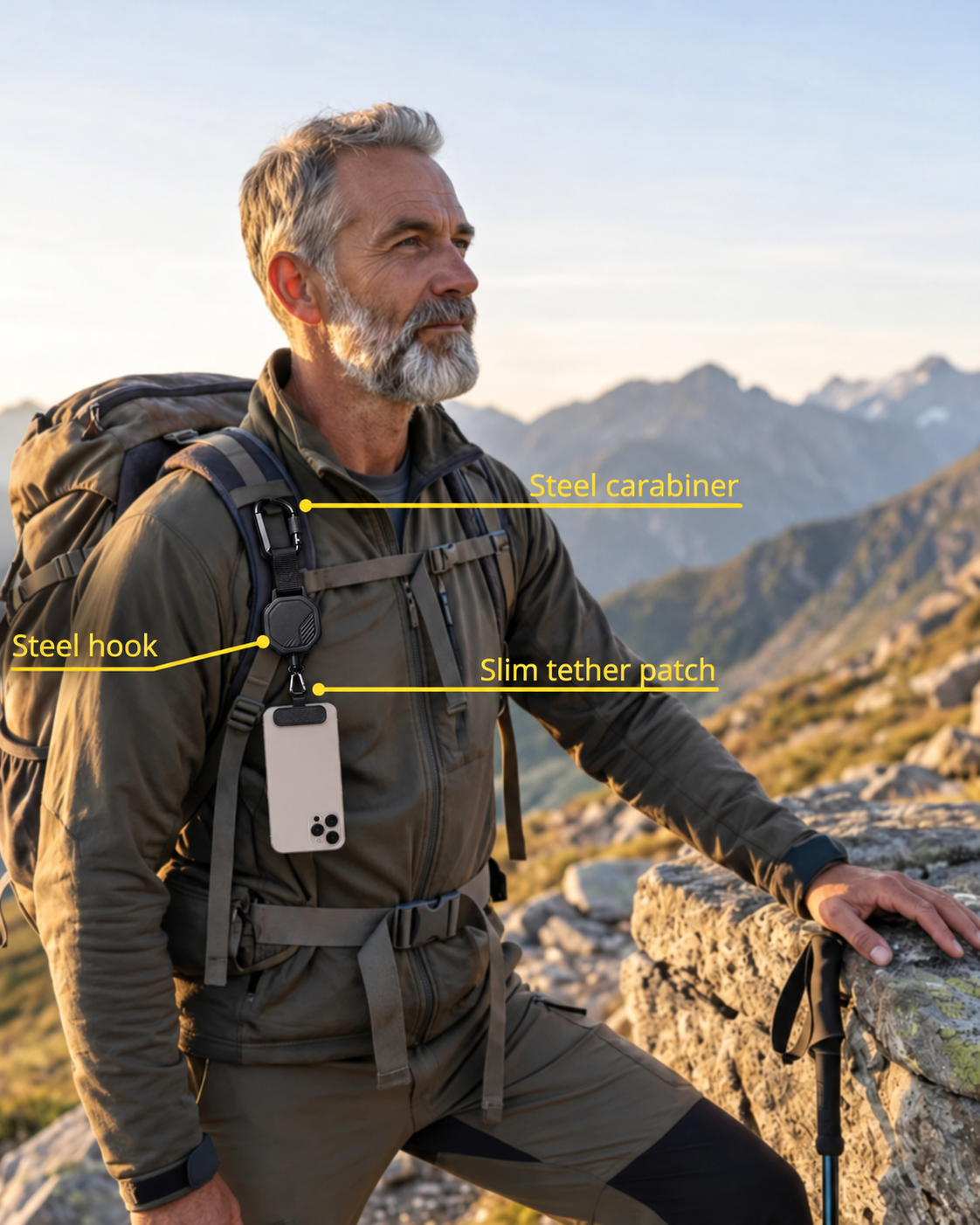 Adjustable Anti-Theft Phone Tether