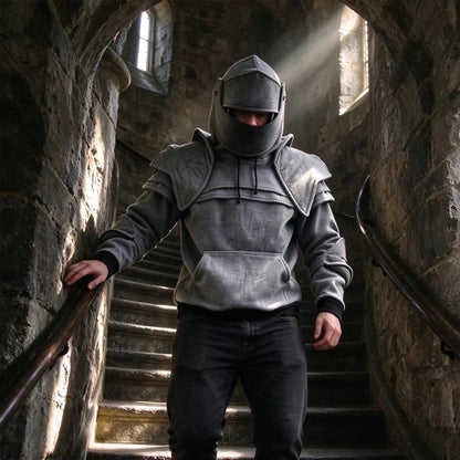 ⚔️Knight Cosplay Hoodie – Medieval Fantasy Streetwear Pullover!