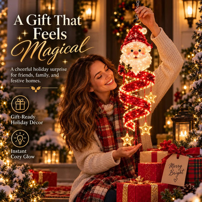 ⏳ ✨New Arrival 49% OFF – 🎄Christmas Magic Spiral™ Hanging LED Light Collection – 9 Festive Designs ✨ | Suspended Glowing Characters with Spiral Lights & Hanging Details for Porches, Windows, Entryways & Holiday Displays