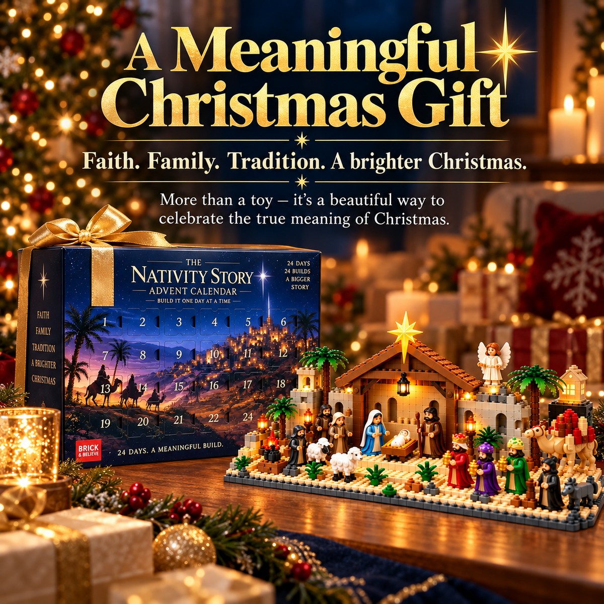 ⛪🎅Nativity Building Advent Calendar | 24 Daily Builds to Create a Complete Christmas Scene✝️